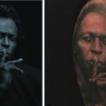 Gegenüberstellung Foto und Tattoo